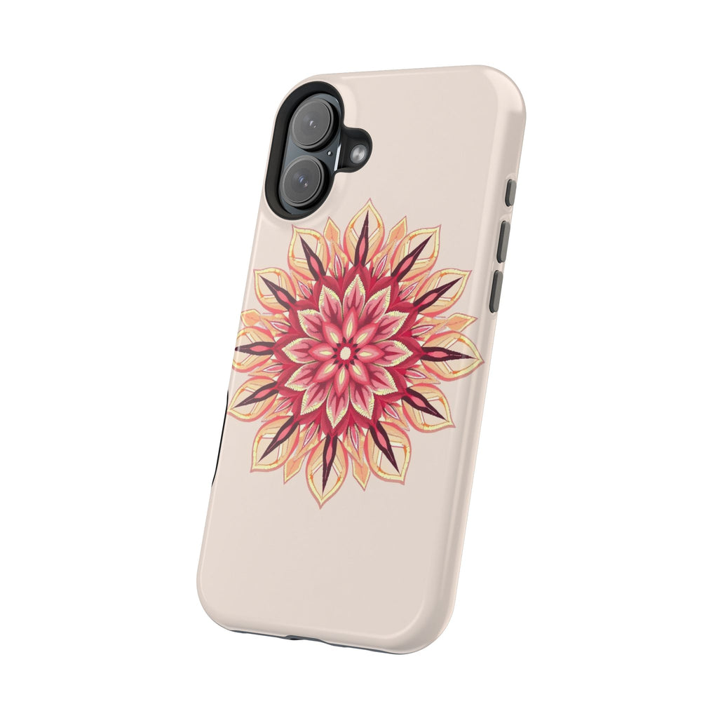 iPhone Floral Mandala Pixel Art -Bit Slim Everyday Designer Case · iPhone Case