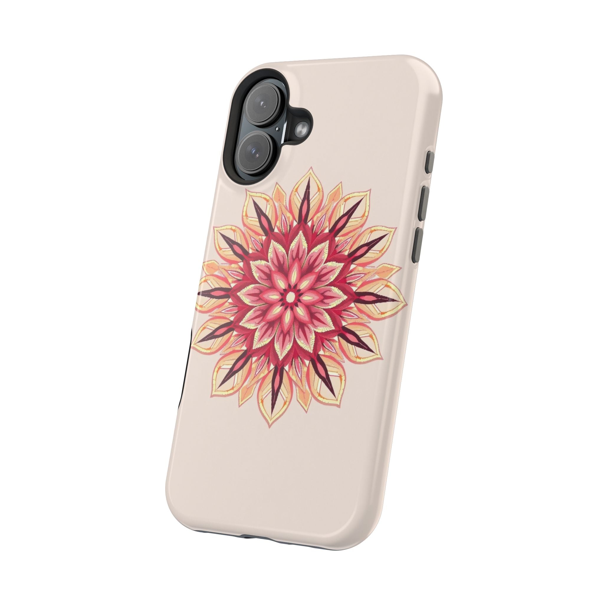 iPhone Floral Mandala Pixel Art -Bit Slim Everyday Designer Case · iPhone Case