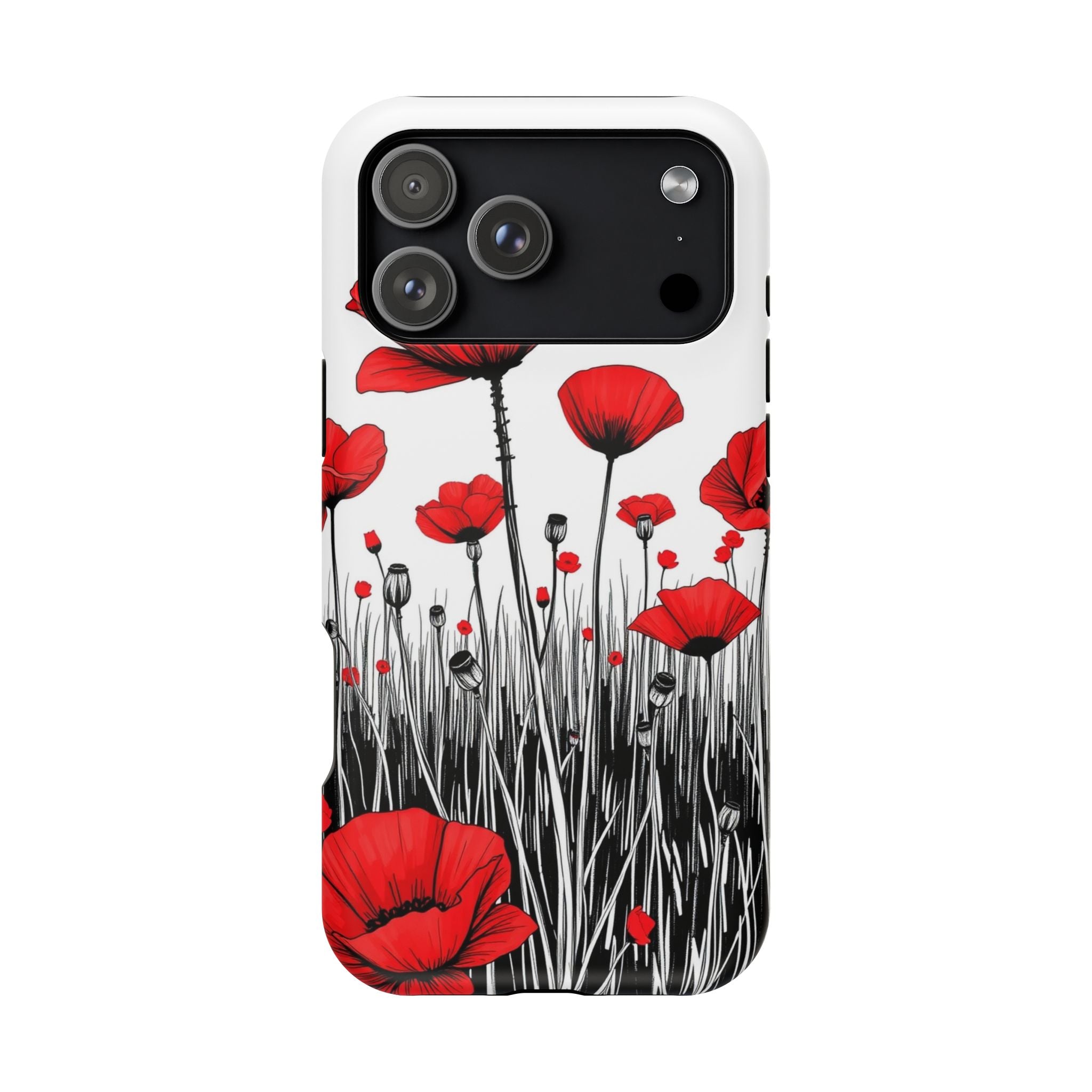 iPhone Poppy Field Cinematic Art Bold Modern Everyday Snap Case · iPhone Case
