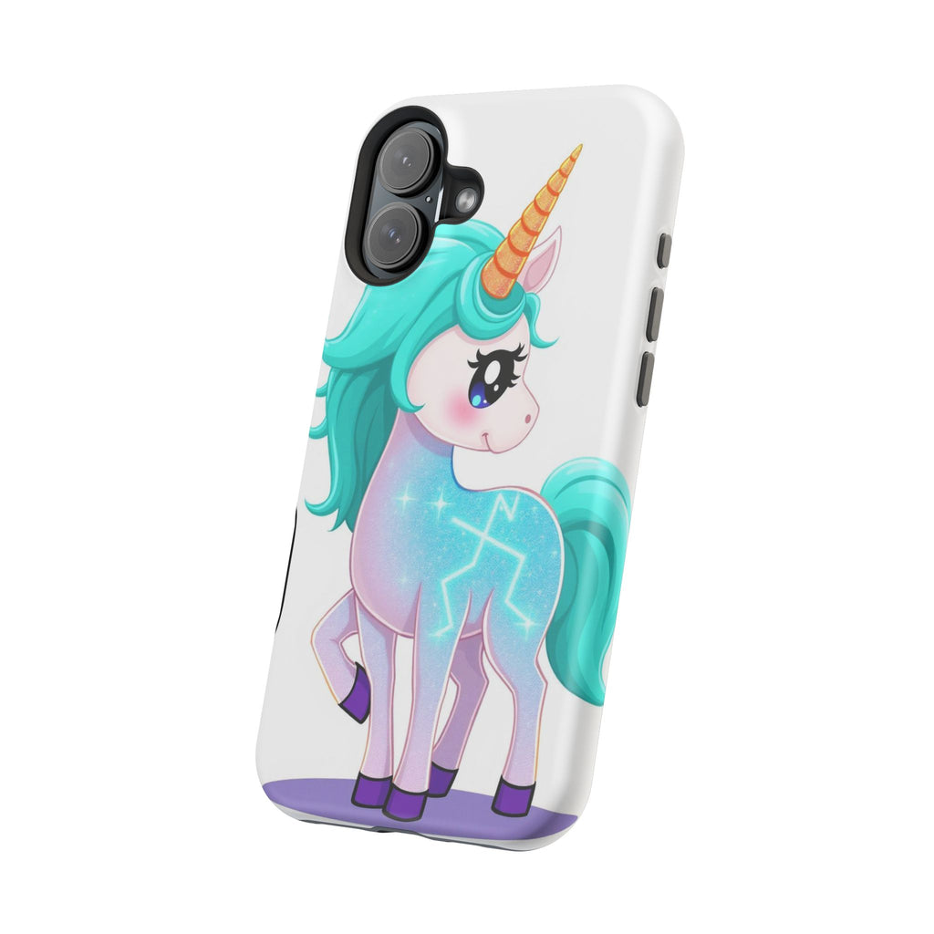 iPhone Turquoise Sparkle Unicorn Kids Fun iPhone Phone Case Gift · iPhone Case