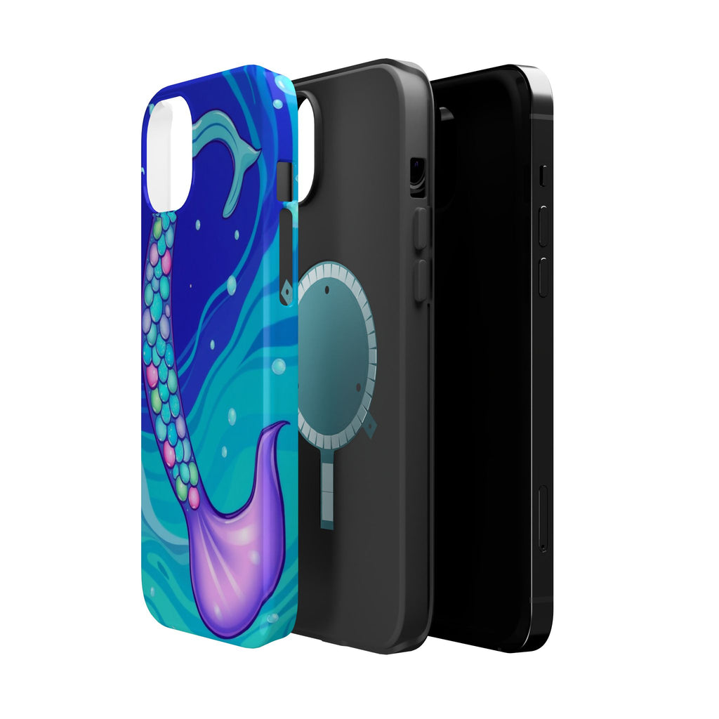 iPhone Mermaid Tail Swirl Kids Fun iPhone Phone Case Gift Artistic · iPhone Case