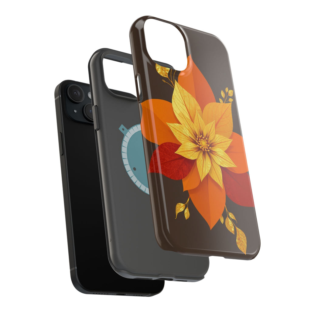 iPhone Floral Gold Foil Abstract Geometric Slim iPhone Everyday · iPhone Case