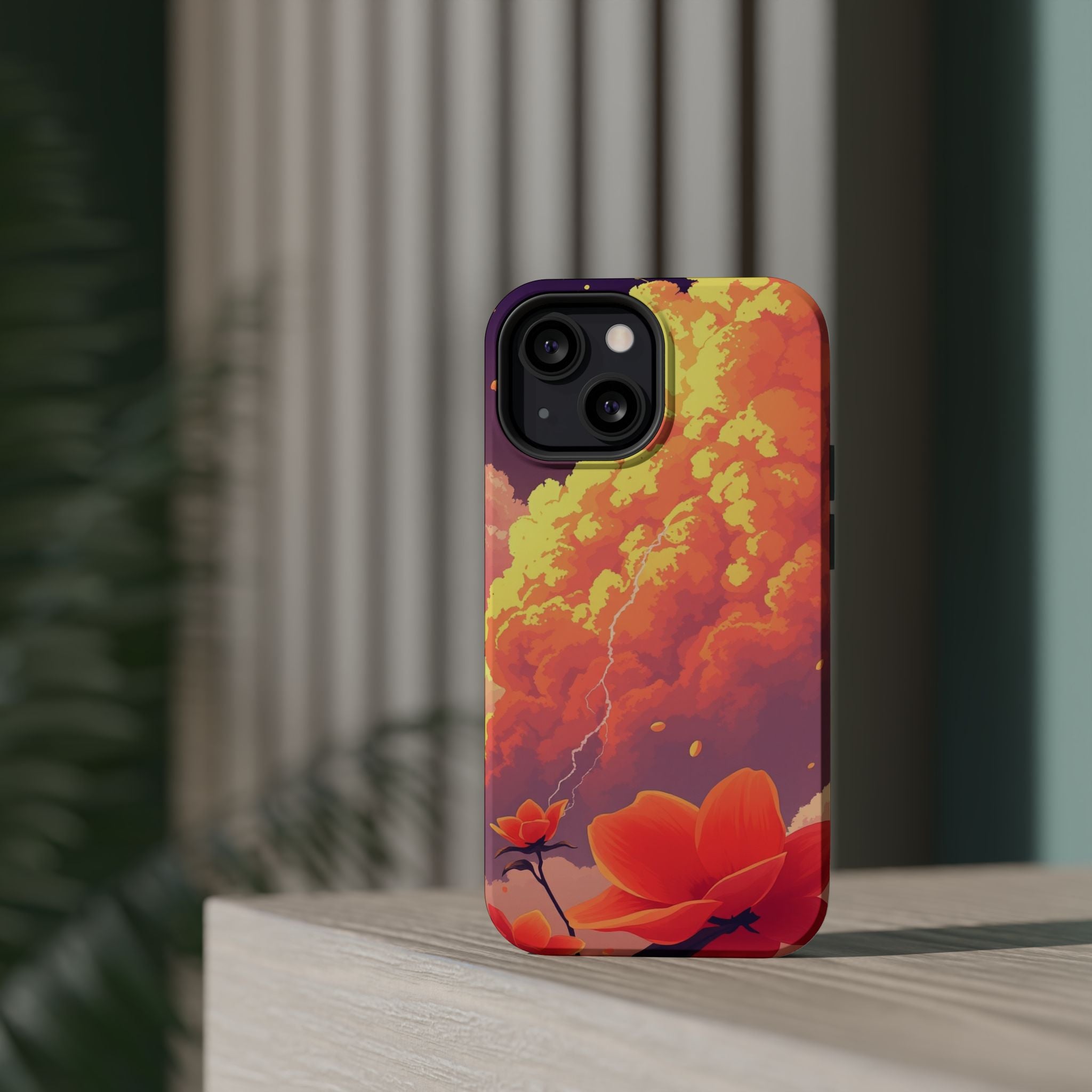 iPhone Sunset Amber And Peach Petal Storm Slim iPhone Everyday Designer · iPhone
