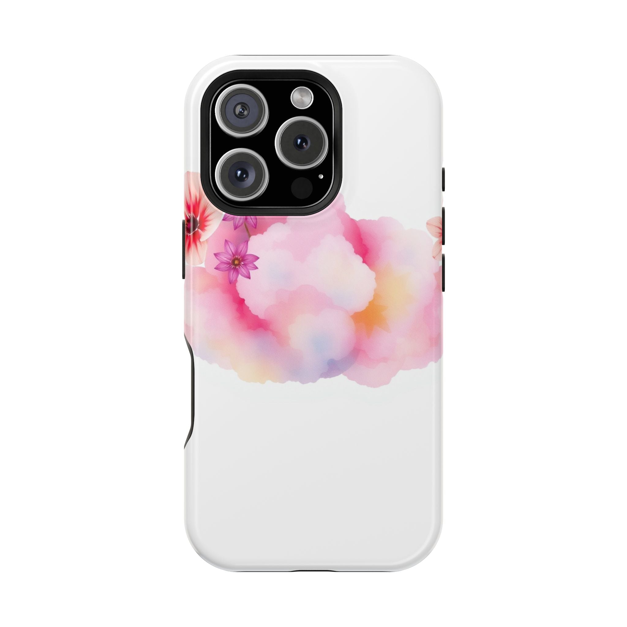 iPhone Pastel Floral Cloud Vibrant Watercolor Carry Case Slim Snap Case · iPhone