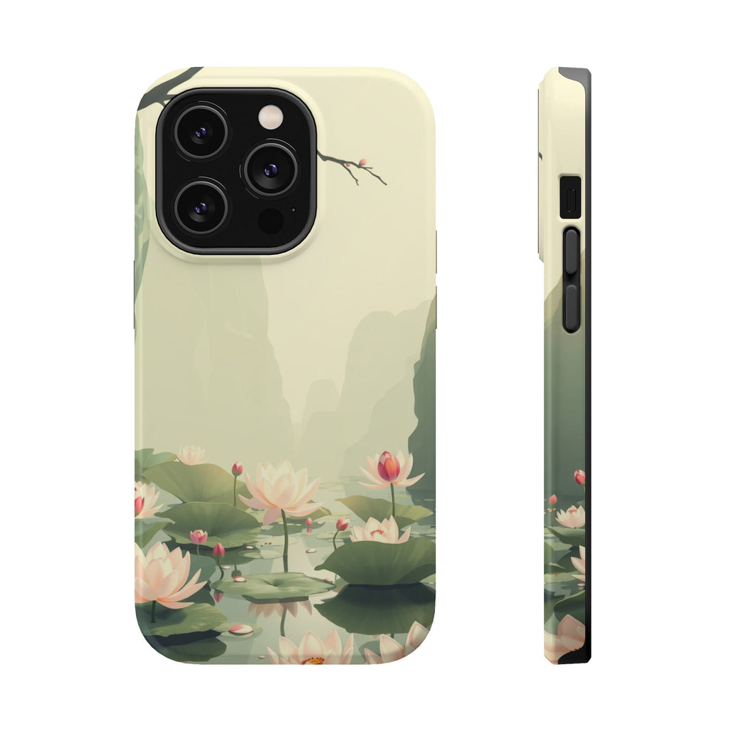 iPhone Lotus Pond Dreamy Design Slim Everyday Designer Case Galaxy · iPhone Case