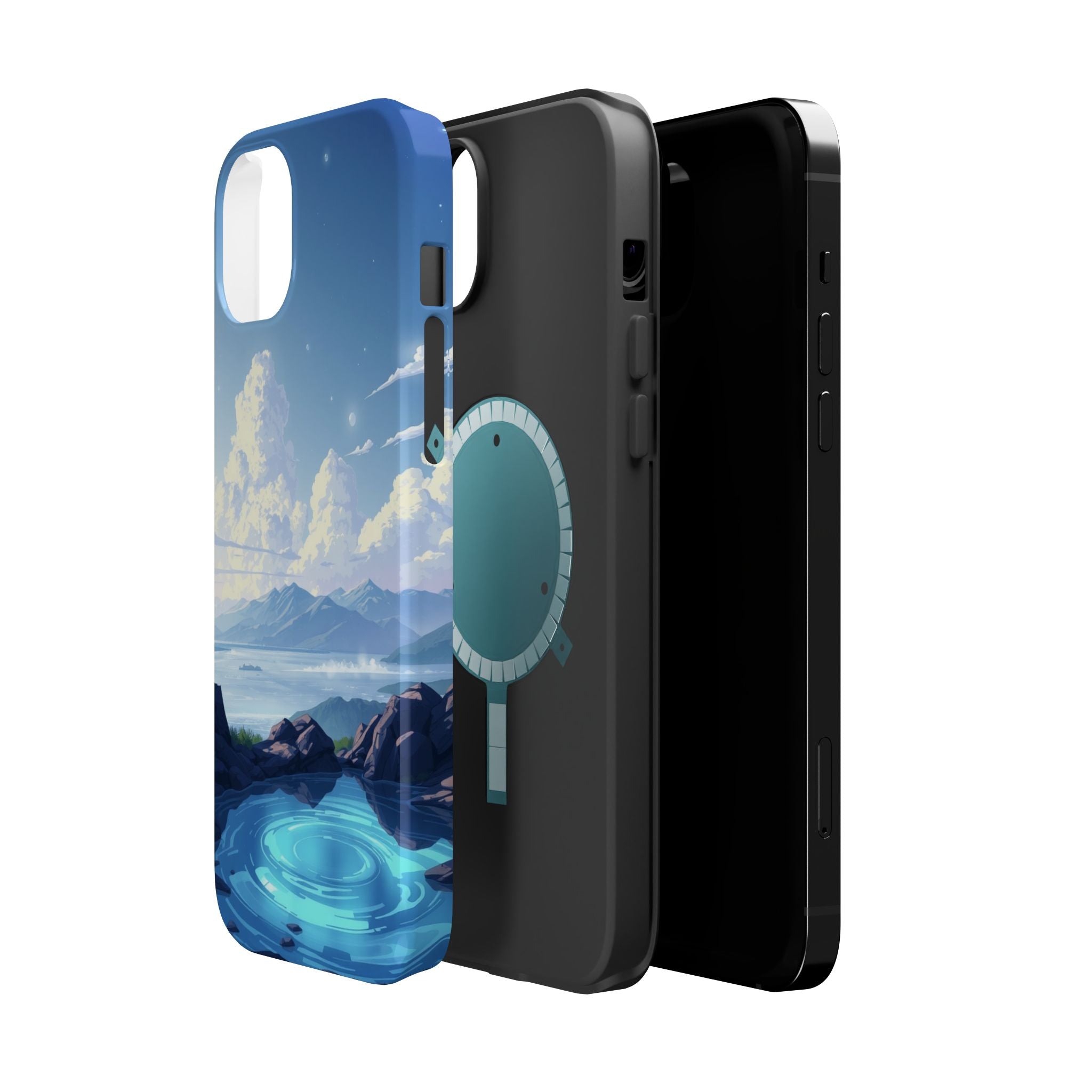 iPhone Earthy Tidal Pool Design 18 Bold Modern Everyday Snap Case · iPhone Case