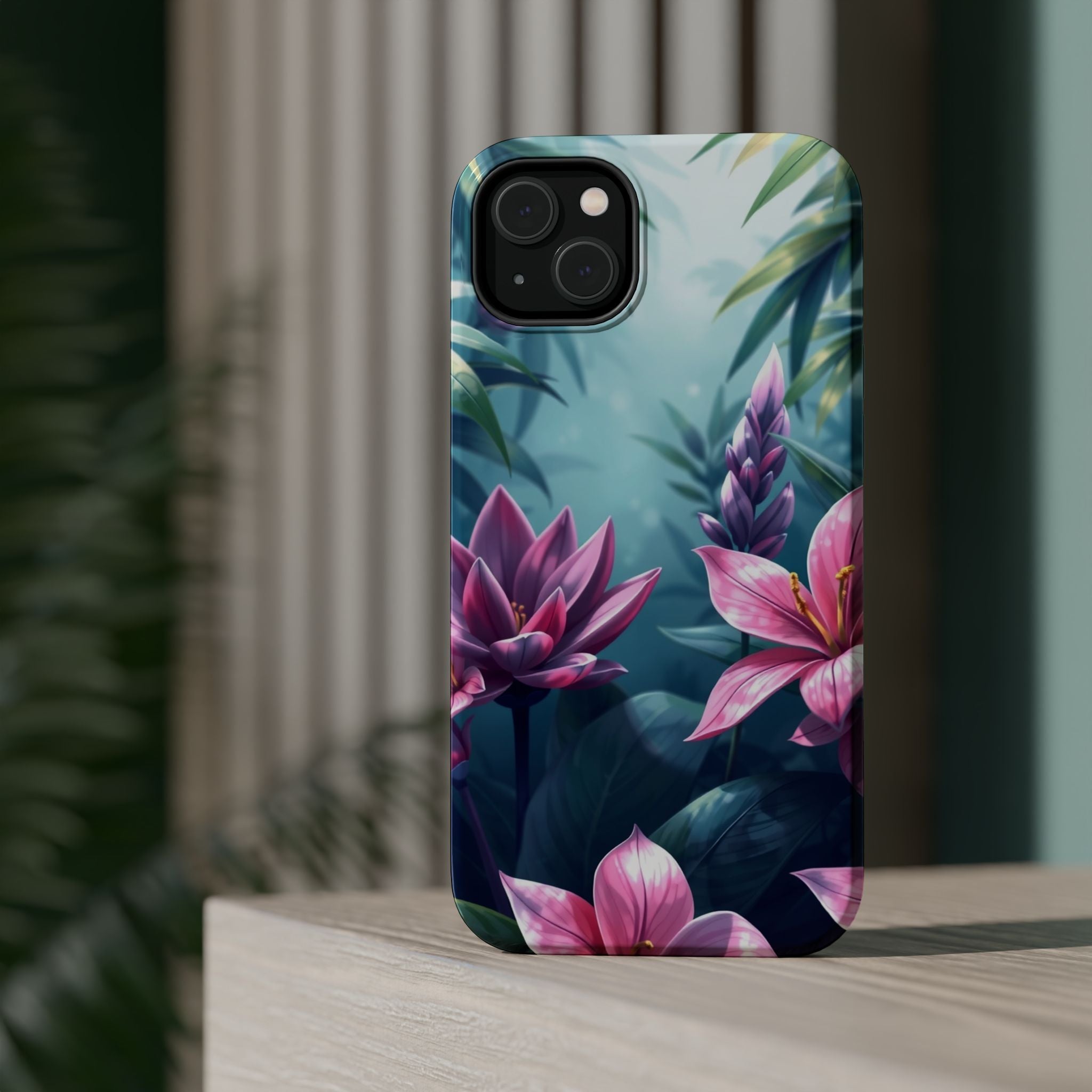 iPhone Indigo And Violet Jungle Floral Slim Everyday Designer Case · iPhone Case