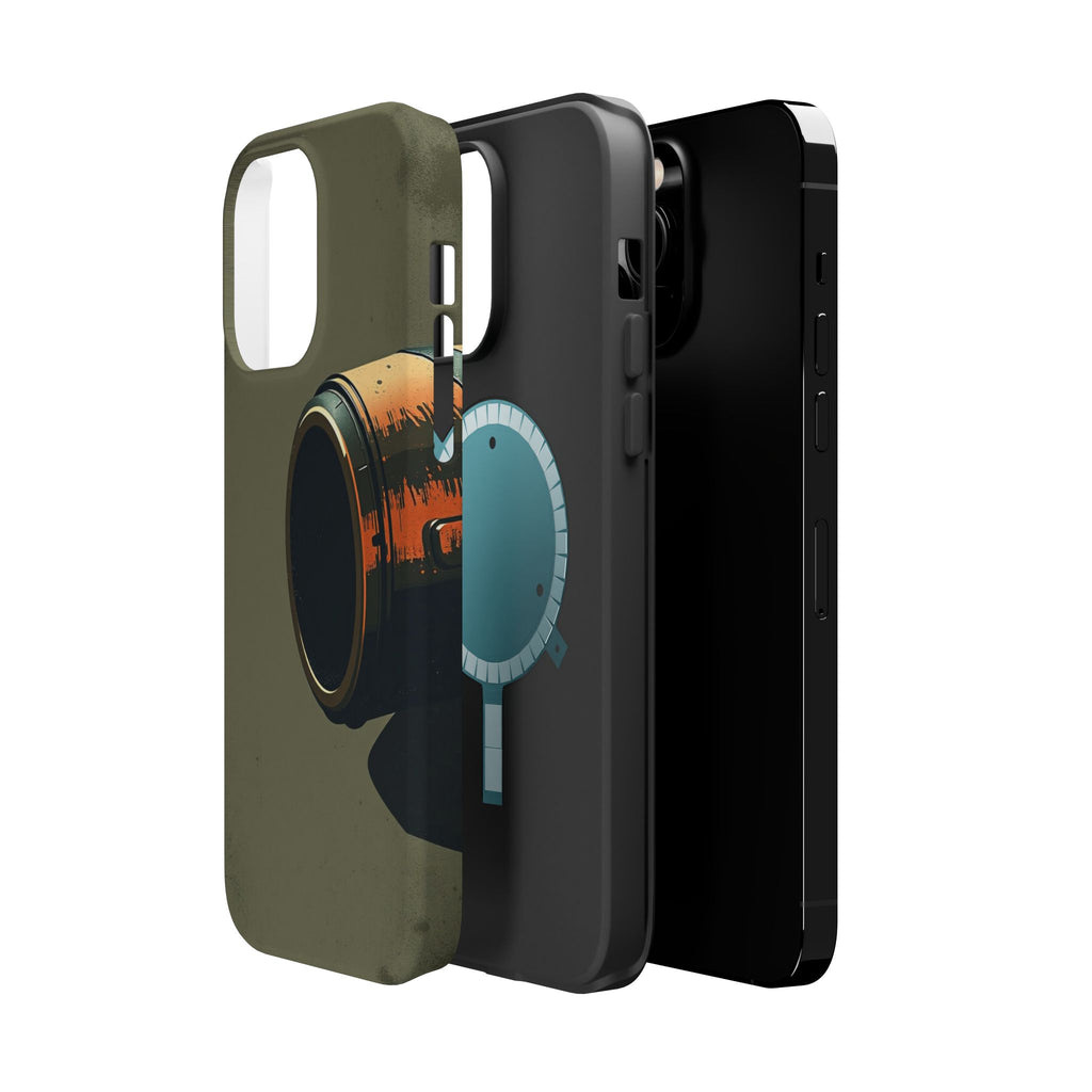 iPhone Charcoal And Copper Vintage Postcard Slim Everyday Designer Case · iPhone