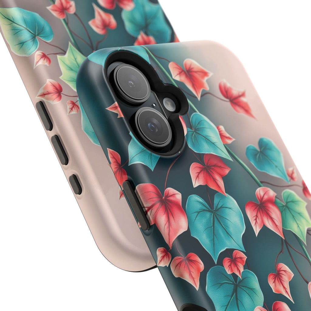 iPhone Art Nouveau Vine Teal And Coral Slim Snap Case · iPhone Case