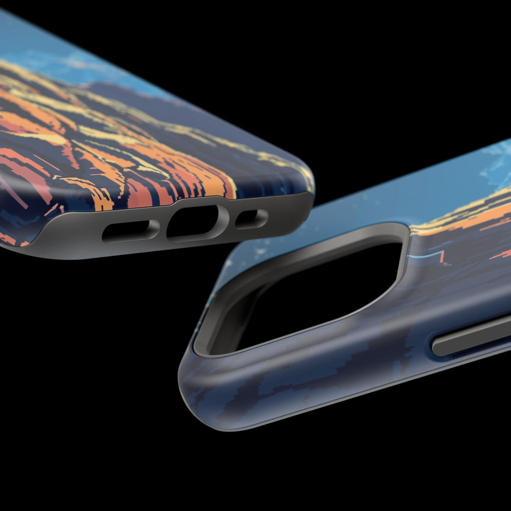 iPhone Midnight Blue And Silver Canyon Wall Slim iPhone Everyday · iPhone Case