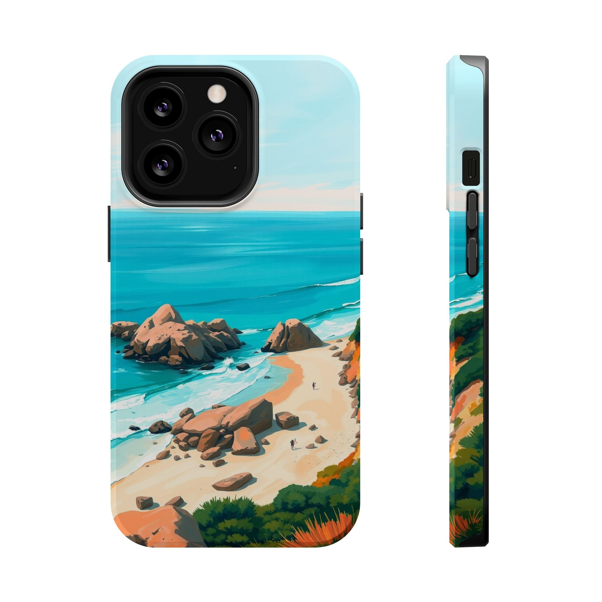 iPhone Pebble Beach Cinematic Art Bold Modern Everyday Snap Case · iPhone Case