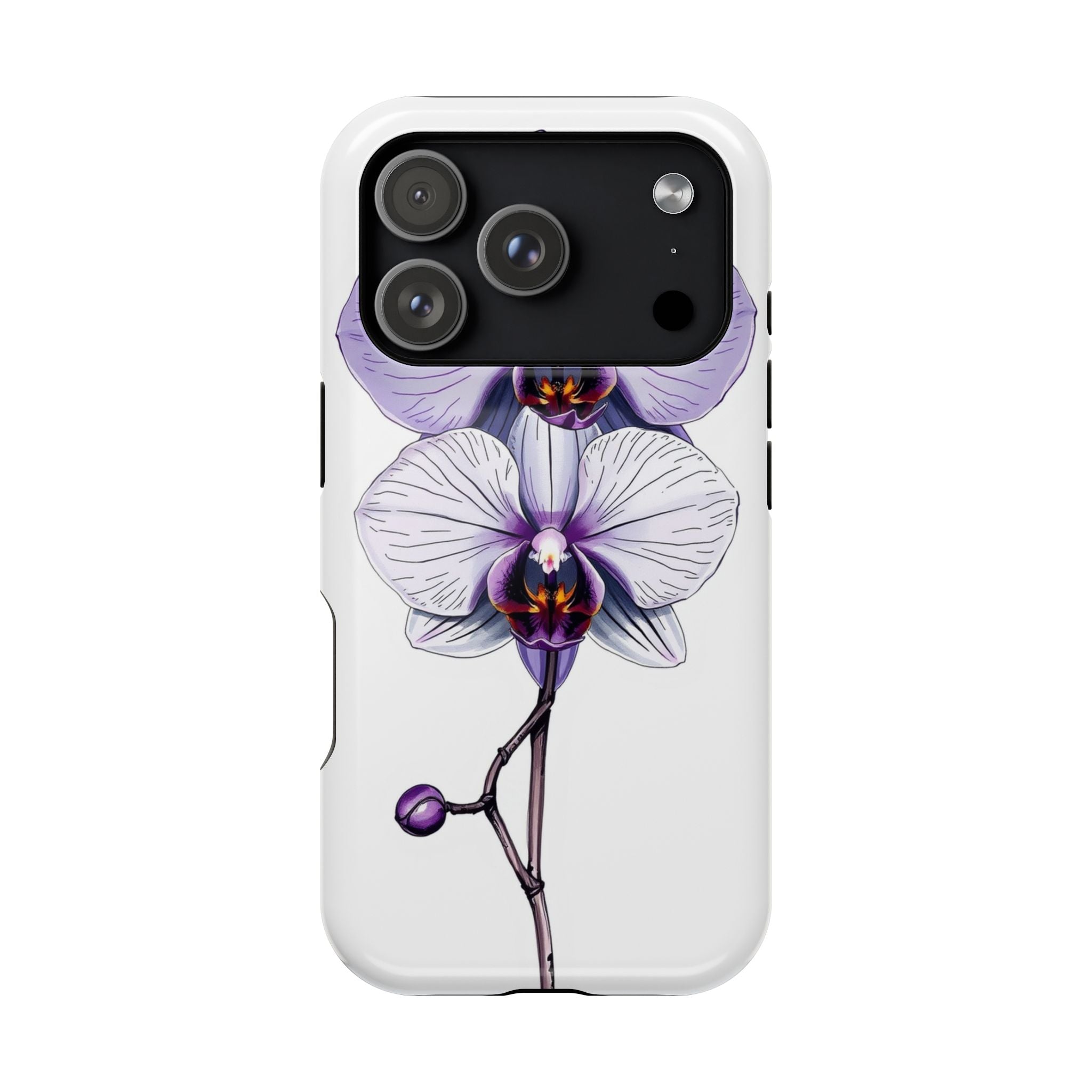 iPhone Orchid Study Hand-Drawn Sketch Slim Everyday Designer Case · iPhone Case