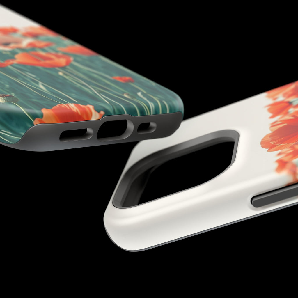 iPhone Mint And Blush Poppy Field 10 Slim Everyday Designer Case · iPhone Case