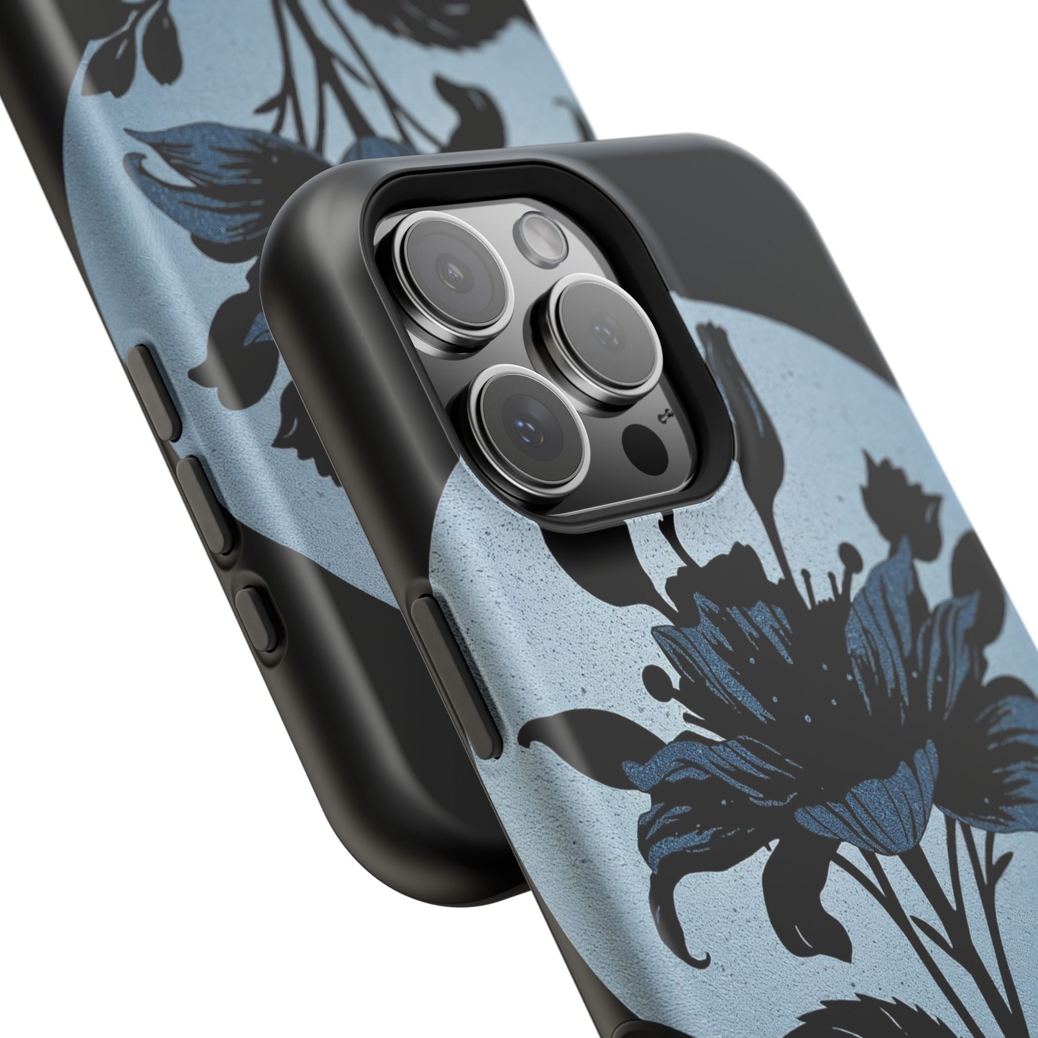 iPhone Radiant Floral Silhouette Design Slim Everyday Designer Case · iPhone Cas