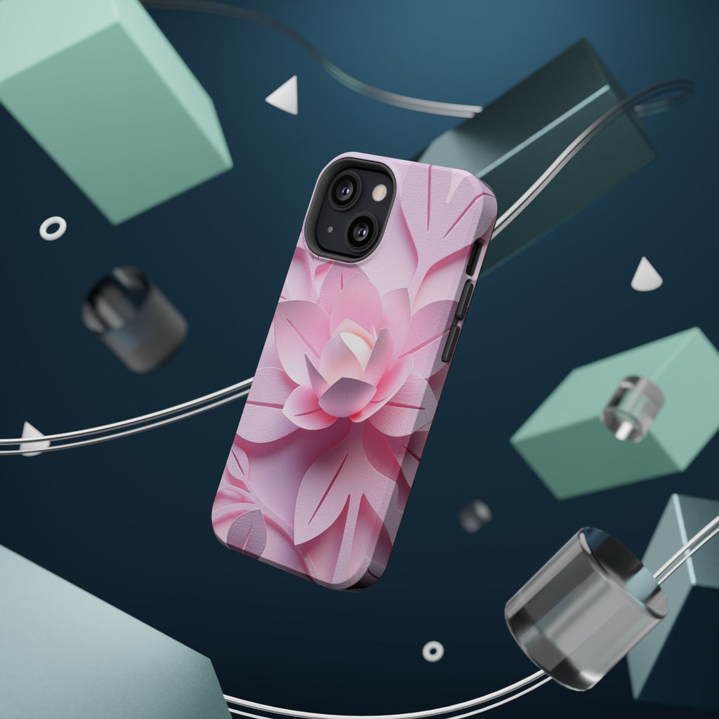 iPhone Floral Geometric Paper Cut Art Slim Everyday Designer Case · iPhone Case