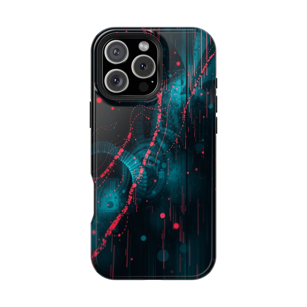 iPhone Digital Noise Cinematic Art Bold Modern Everyday Snap Case · iPhone Case