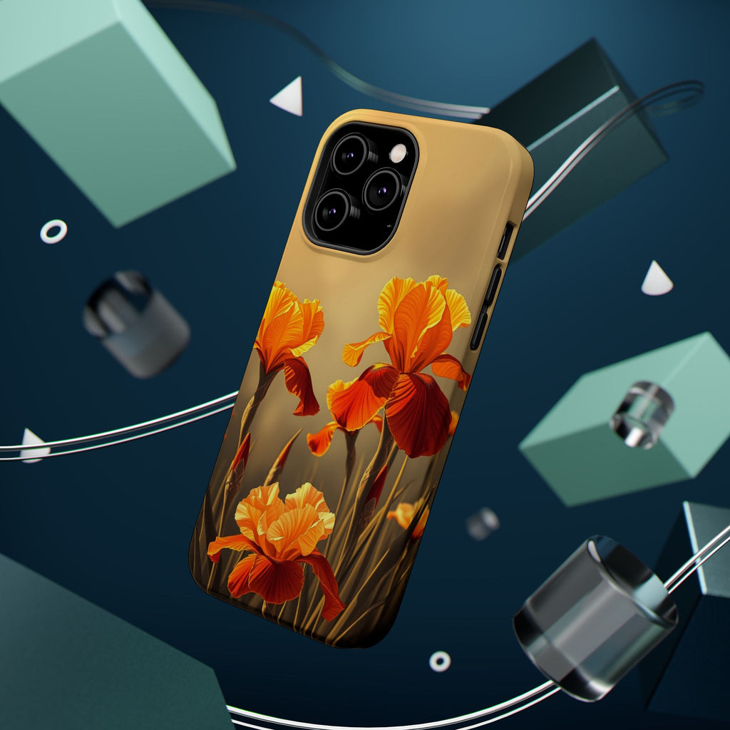 iPhone Iris Garden Gold Foil Luxury Slim Everyday Designer Case · iPhone Case