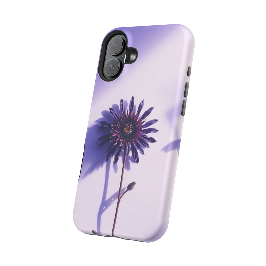 iPhone Indigo And Violet Dried Flower Flat Lay Soft iPhone Finish · iPhone Case