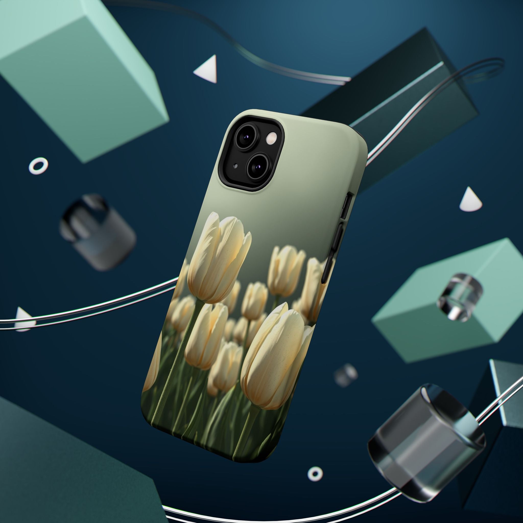 iPhone Tulip Row Serene Design Slim Everyday Designer Case · iPhone Case