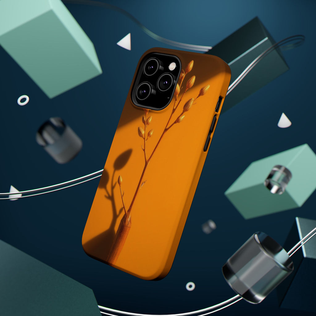 iPhone Mustard And Rust Minimalist Stem Slim Everyday iPhone Designer · iPhone C