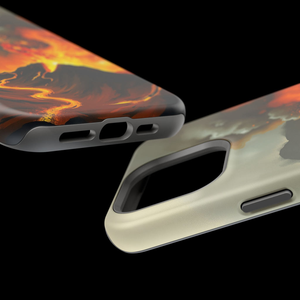 iPhone Volcanic Eruption Oil Painting Impressionist Slim Snap Case · iPhone Case