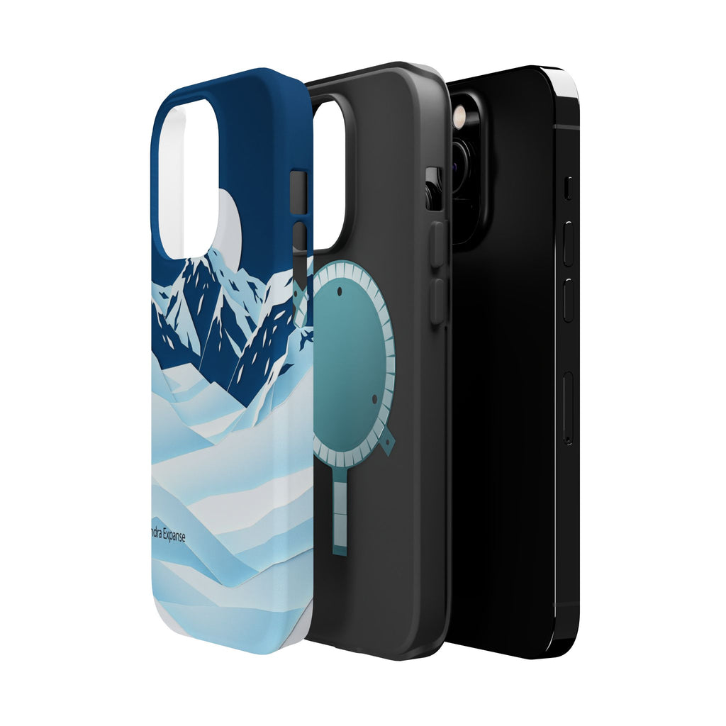 iPhone Midnight Blue And Silver Tundra Expanse Clean iPhone 12 Minimal · iPhone