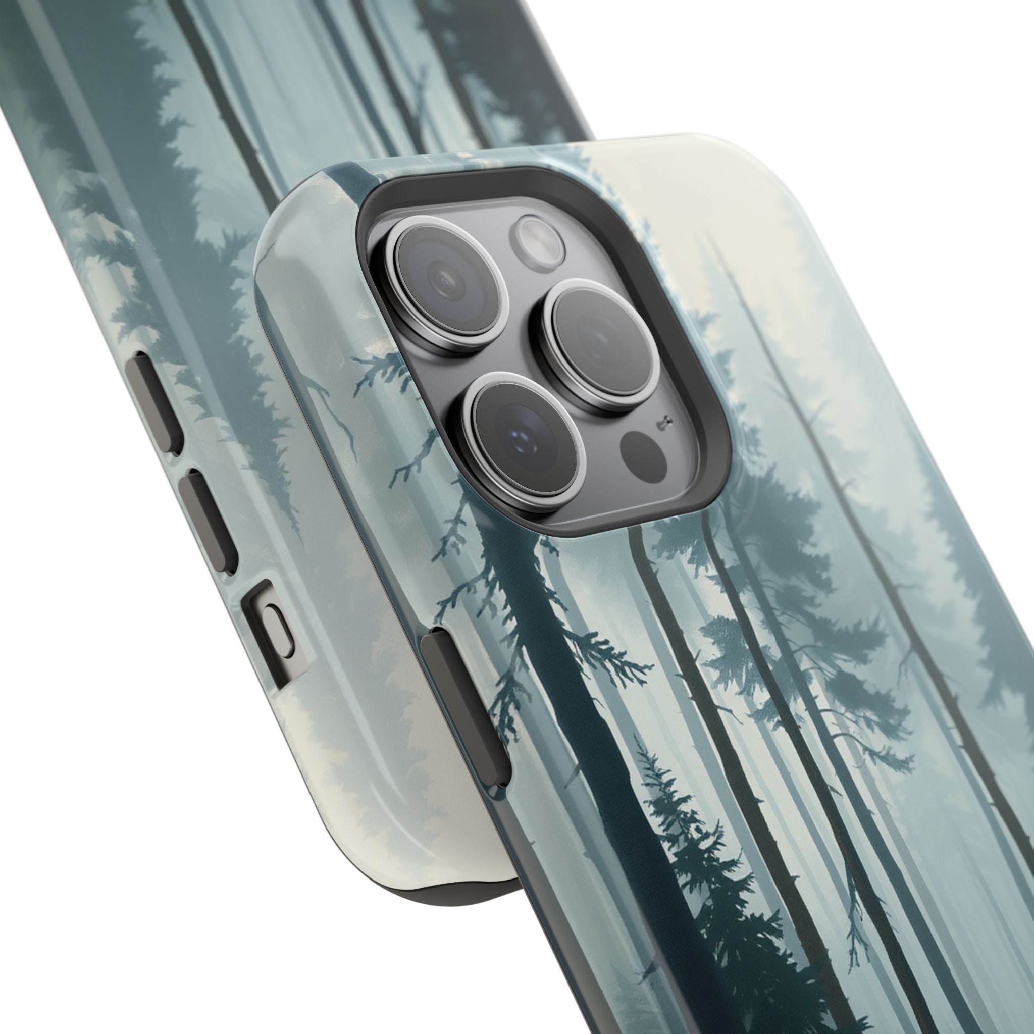 iPhone Serene Misty Forest Path Design Slim Everyday Designer Case · iPhone Case