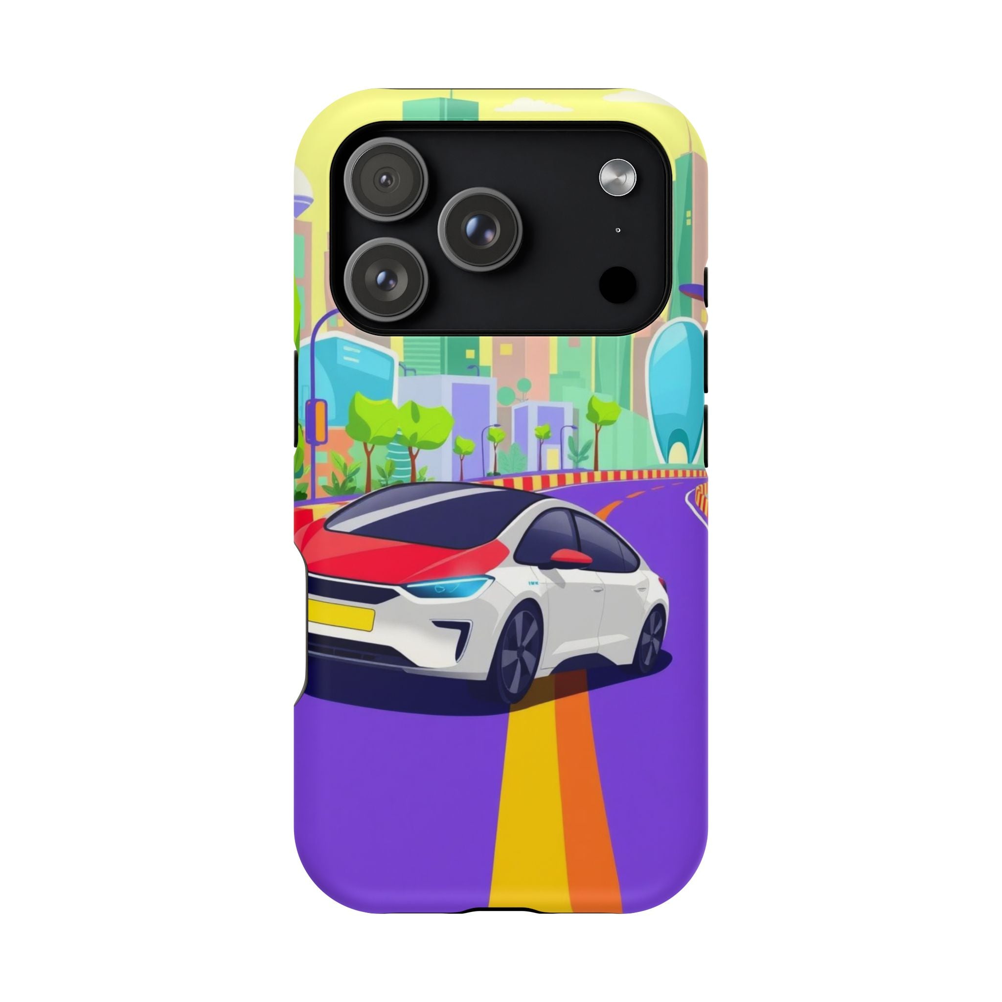 iPhone Electric Car Future Kids Fun Phone Case Gift Slim Snap Case · iPhone Case