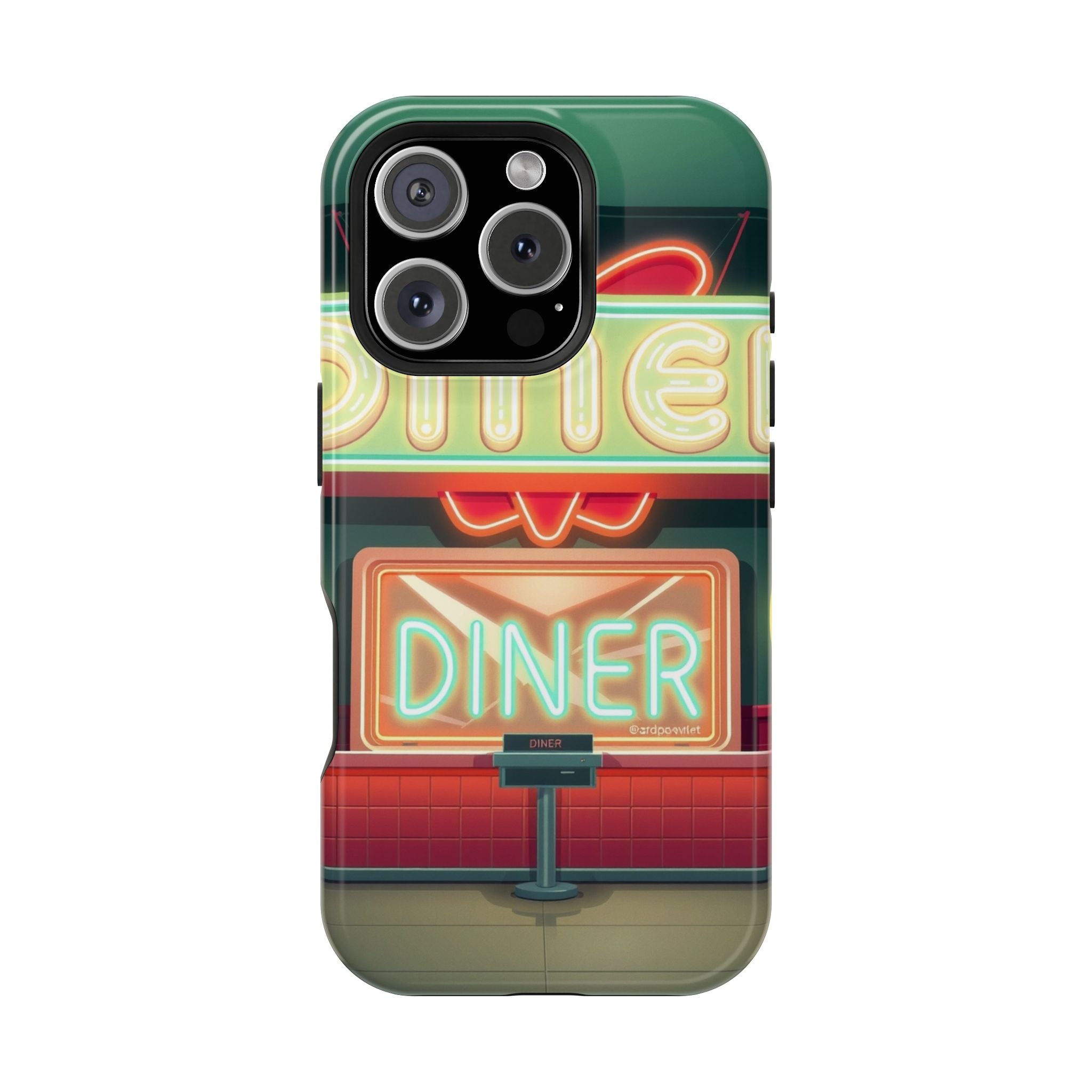 iPhone Neon Diner Sign Mystic Art Bold Modern Everyday Snap Case · iPhone Case