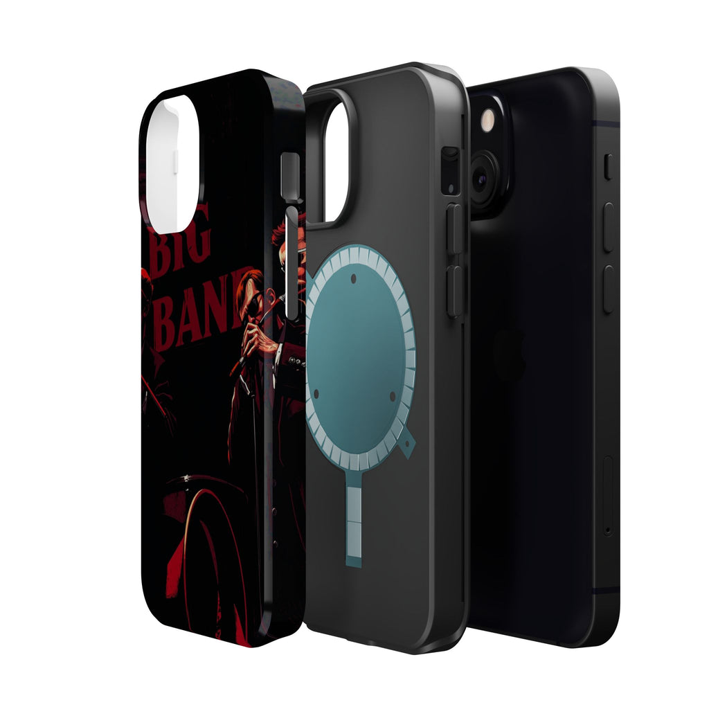iPhone Black And Crimson Big Band Era Slim Everyday Designer Case · iPhone Case
