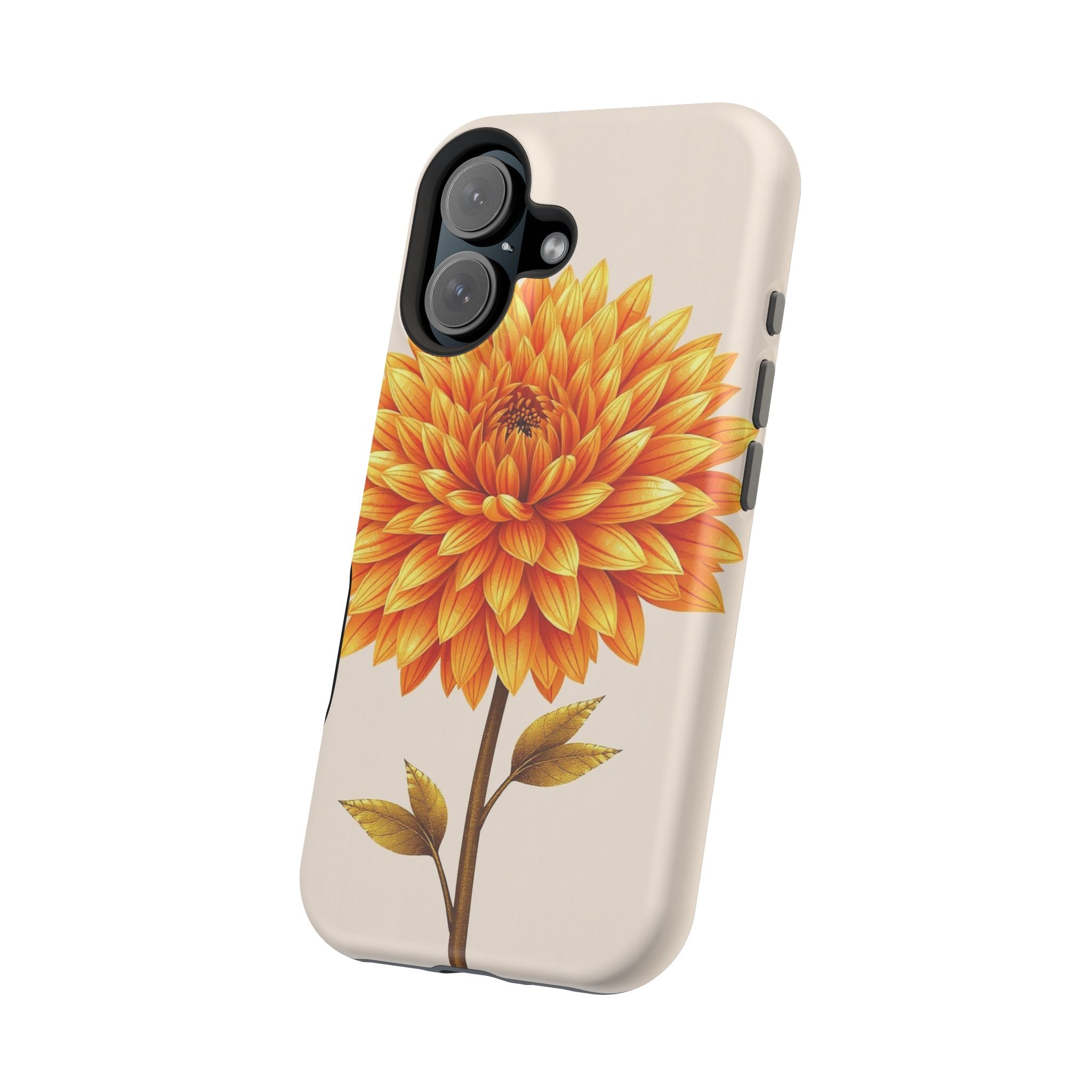 iPhone Chrysanthemum Classic Gold Foil Luxury Slim iPhone Everyday · iPhone Case