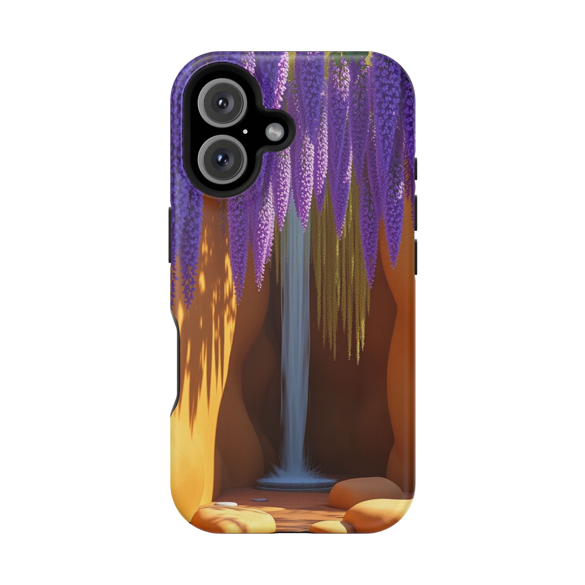 iPhone Earthy Wisteria Cascade Design Slim Everyday Designer Case · iPhone Case