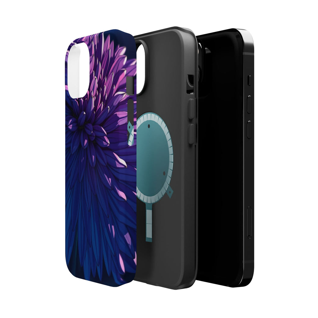 iPhone Indigo And Violet Chrysanthemum Classic Soft iPhone Finish · iPhone Case