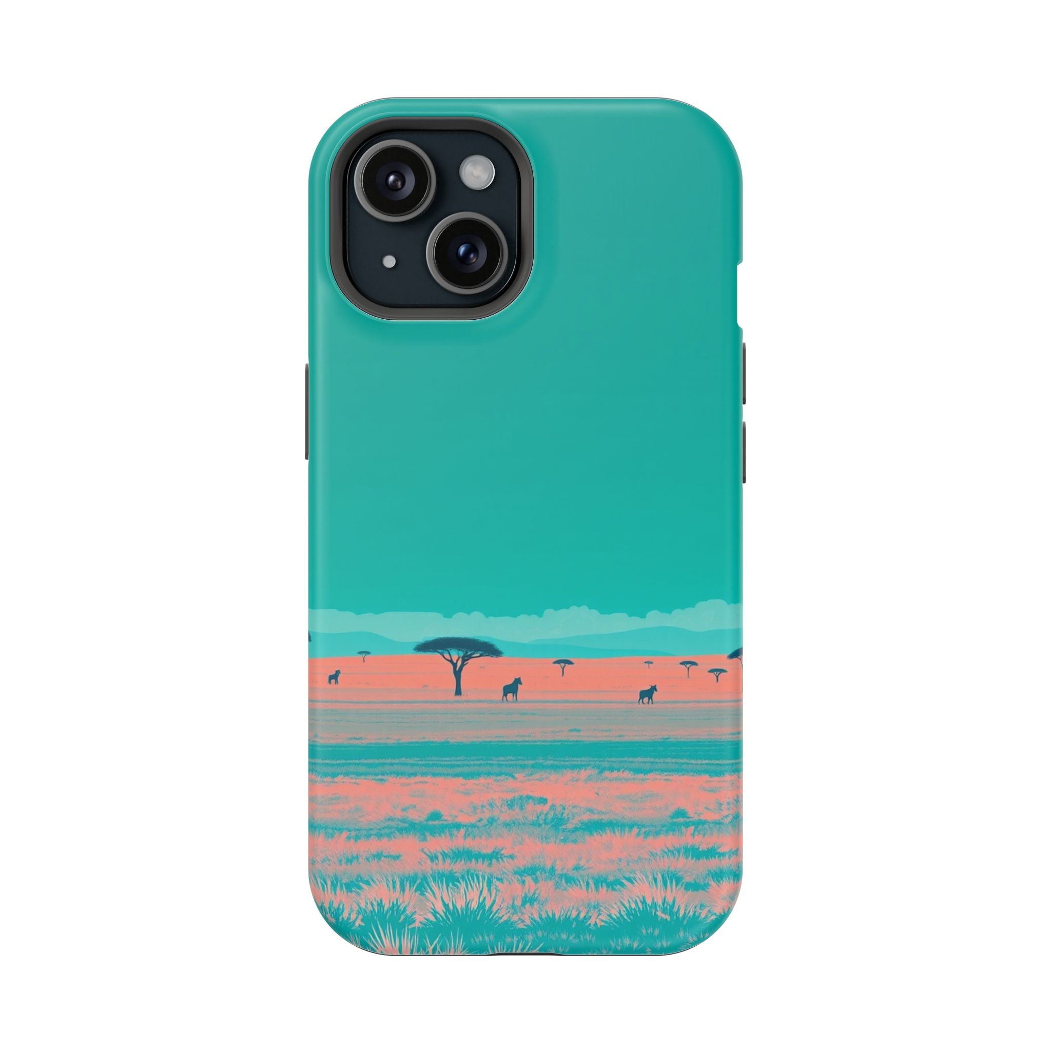 iPhone Savanna Horizon Risograph Print Slim Everyday Designer Case · iPhone Case