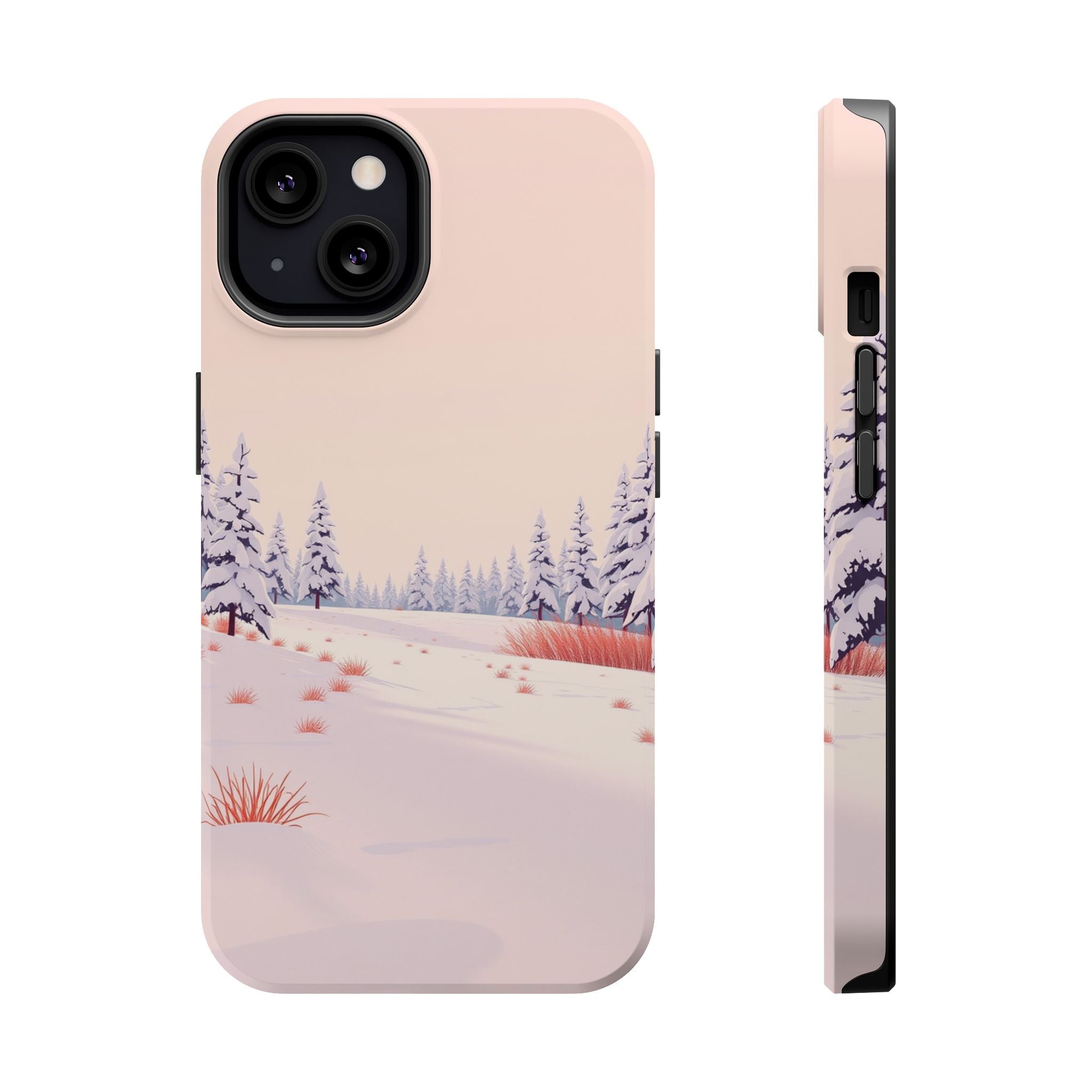iPhone Snow Field Vintage Retro Poster Slim Everyday Designer Case · iPhone Case