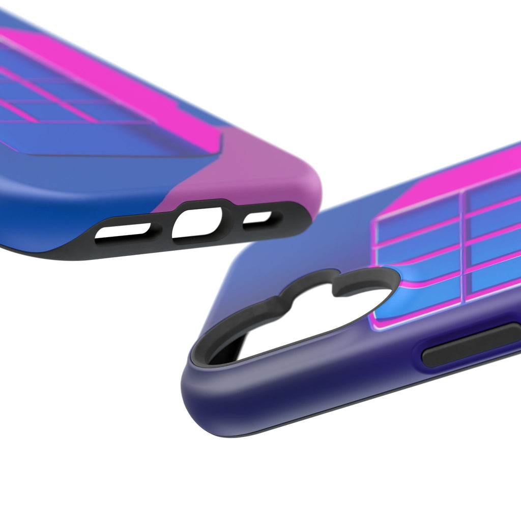 iPhone Earthy 80s Grid Synthwave Design Slim Everyday Designer Case · iPhone Cas