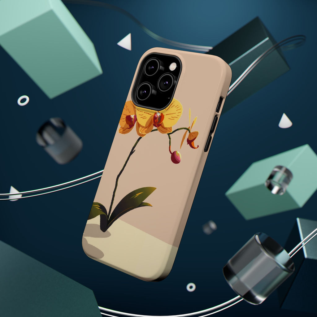 iPhone Orchid Study Pixel Art -Bit Bold Modern Everyday Snap Case · iPhone Case