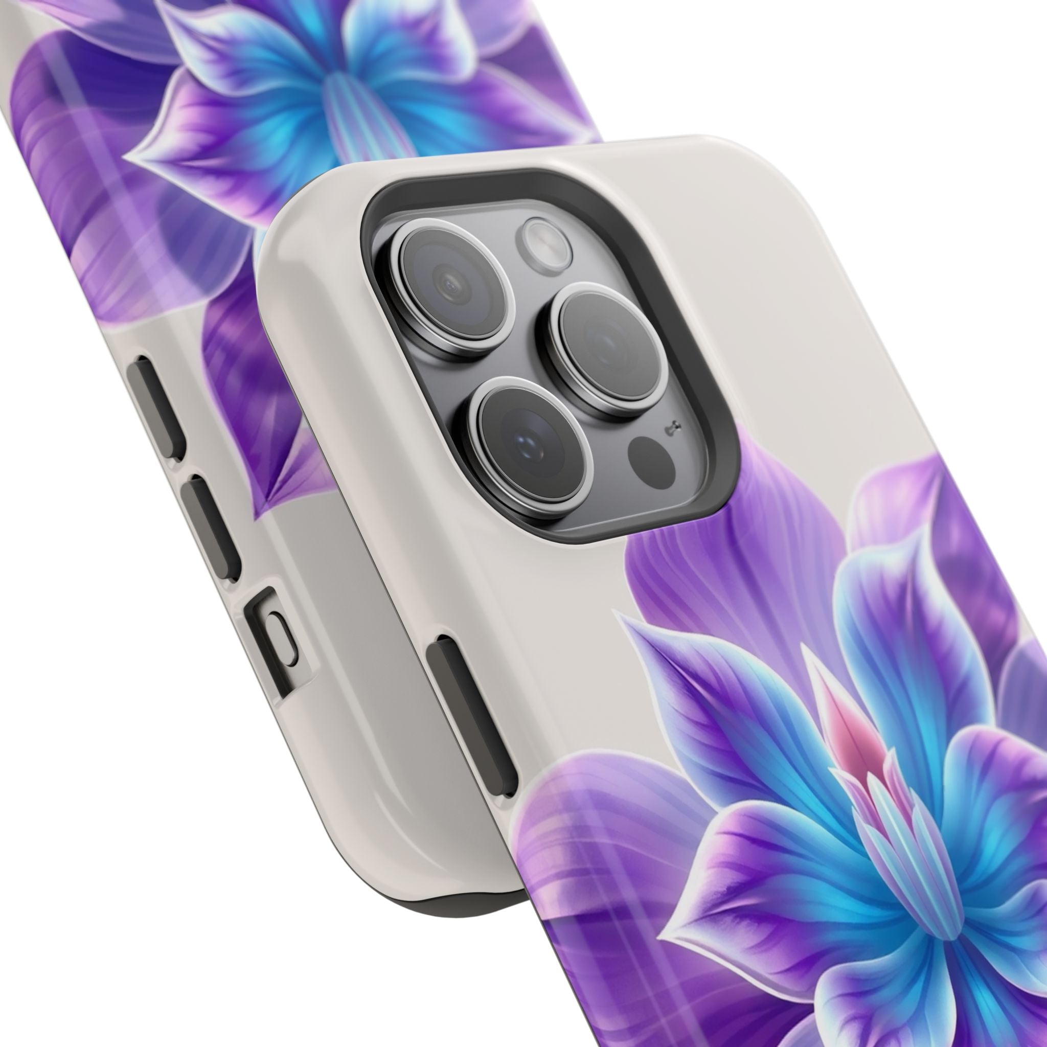 iPhone Dreamy Neon Floral Design 10 Slim Everyday Designer Case · iPhone Case