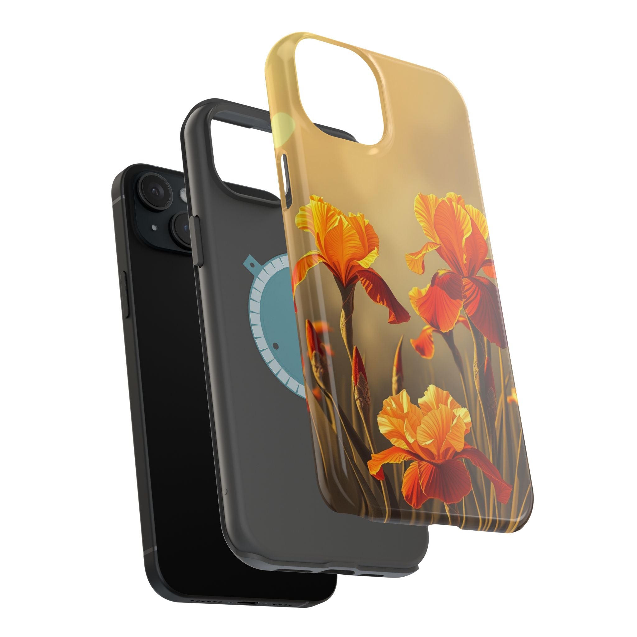 iPhone Iris Garden Gold Foil Luxury Slim Everyday Designer Case · iPhone Case