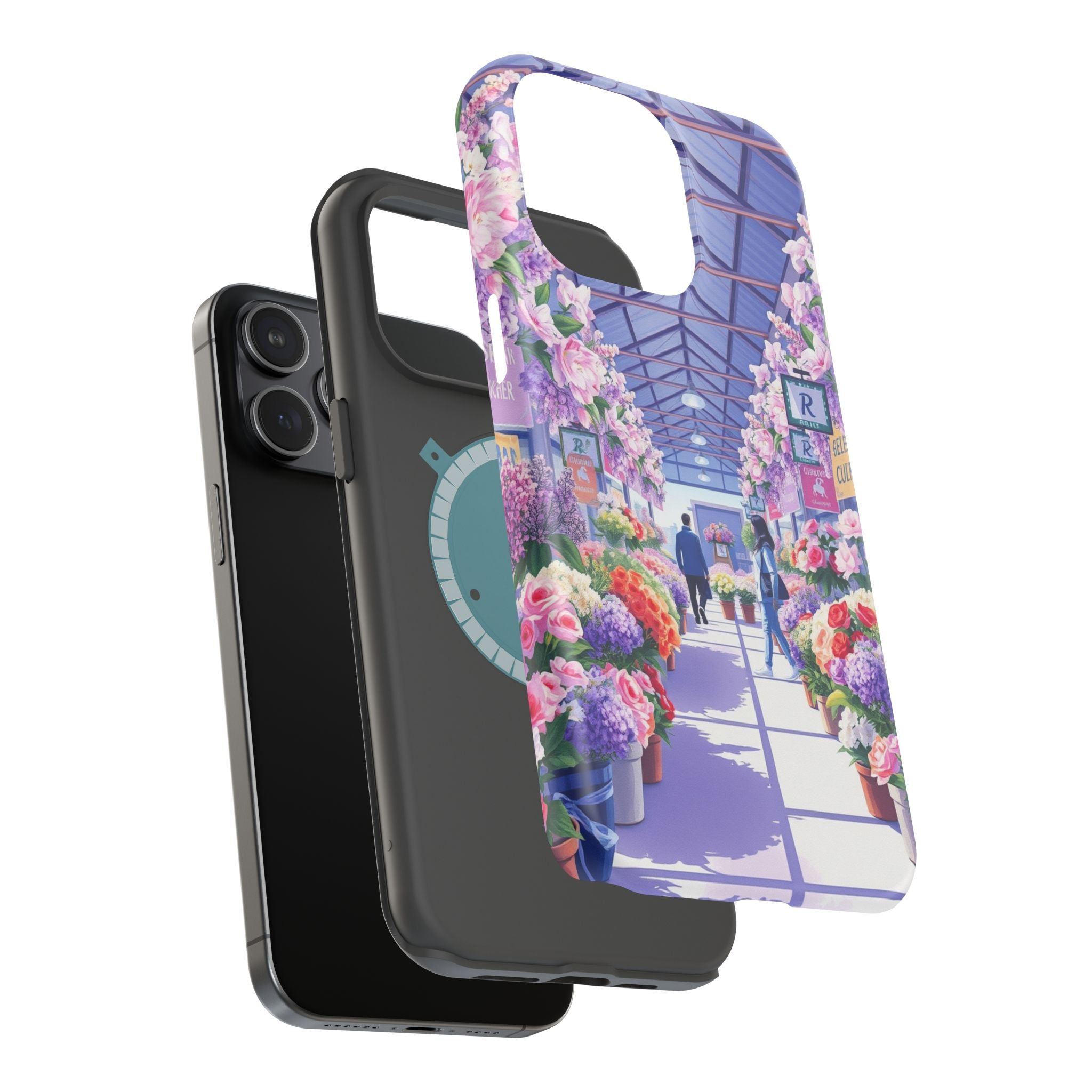 iPhone Flower Market Cinematic Art Clean Minimal Snap Cas Slim Snap Case · iPhon