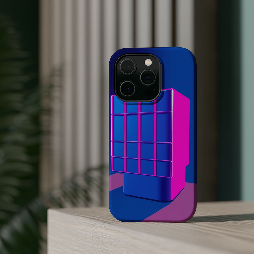 iPhone Earthy 80s Grid Synthwave Design Slim Everyday Designer Case · iPhone Cas