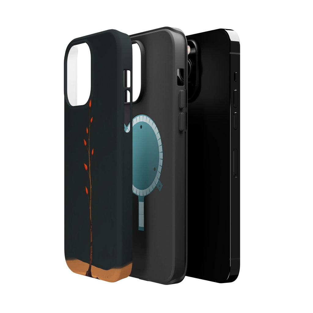 iPhone Burnt Orange And Sand Minimalist Stem Slim iPhone Everyday · iPhone Case