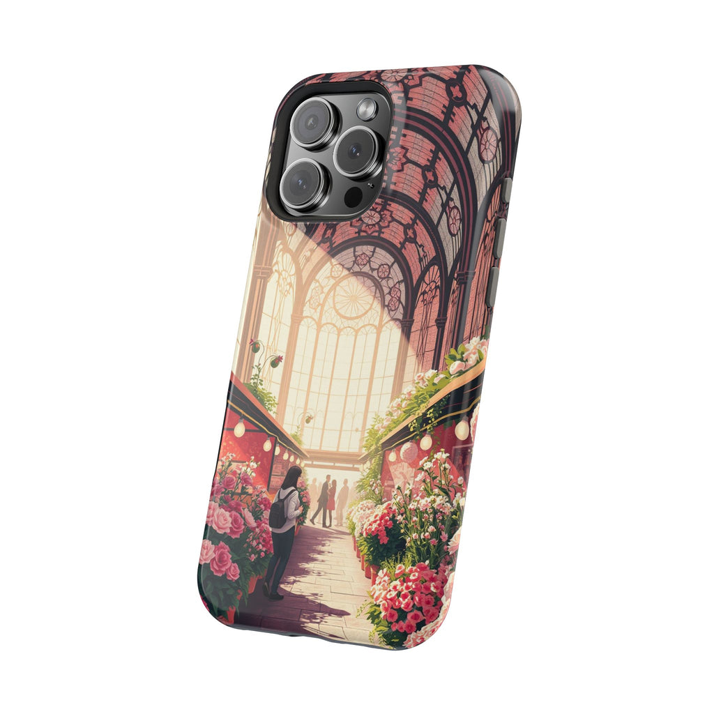 iPhone Flower Market Stained Glass Bold Modern Everyday Snap Case · iPhone Case