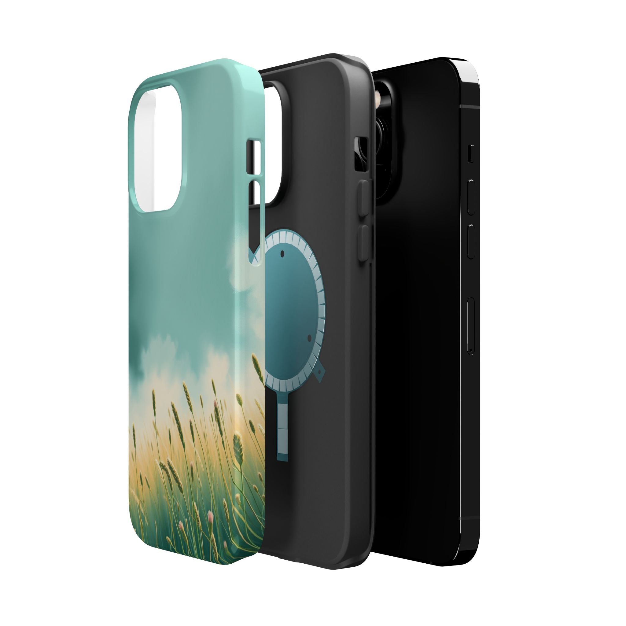 iPhone Mint And Blush Spring Meadow Slim Everyday Designer Case · iPhone Case