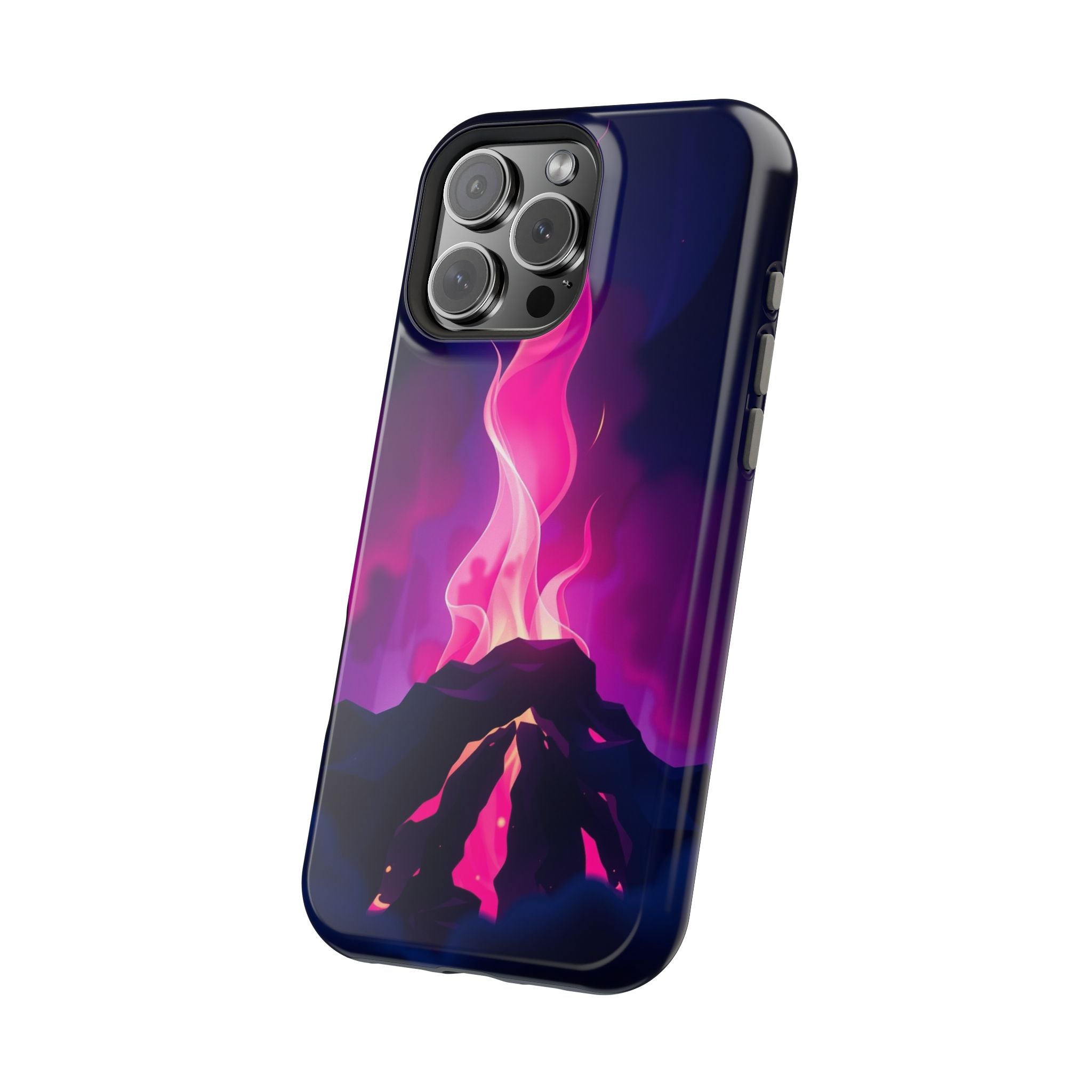 iPhone Cyan And Magenta Wildfire Glow Slim Everyday Designer Case · iPhone Case