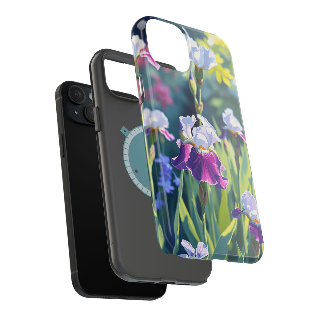 iPhone Vibrant Iris Garden Design Bold Modern Everyday Snap Case · iPhone Case