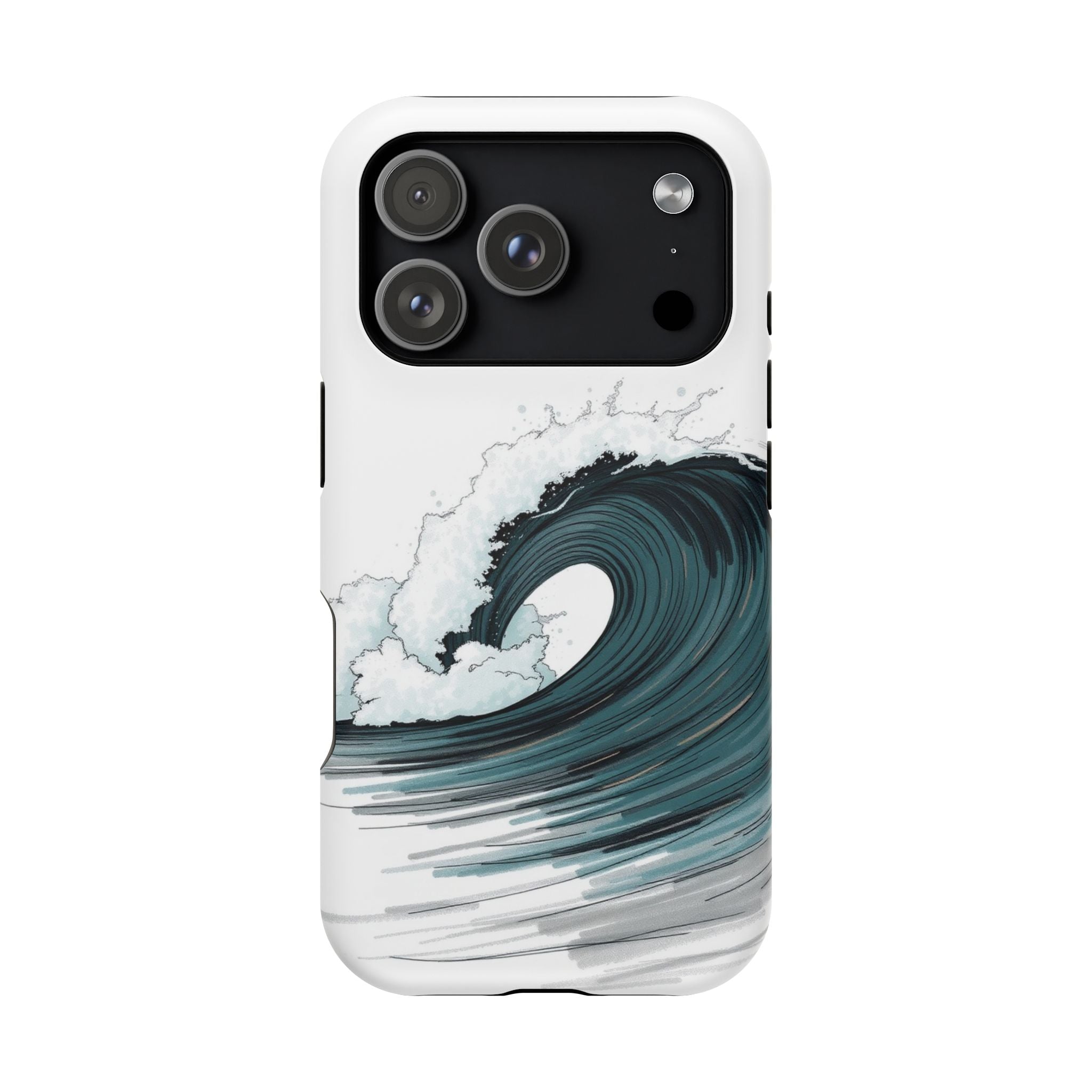 iPhone Ocean Wave Crash Hand-Drawn Sketch Slim iPhone Everyday Designer · iPhone