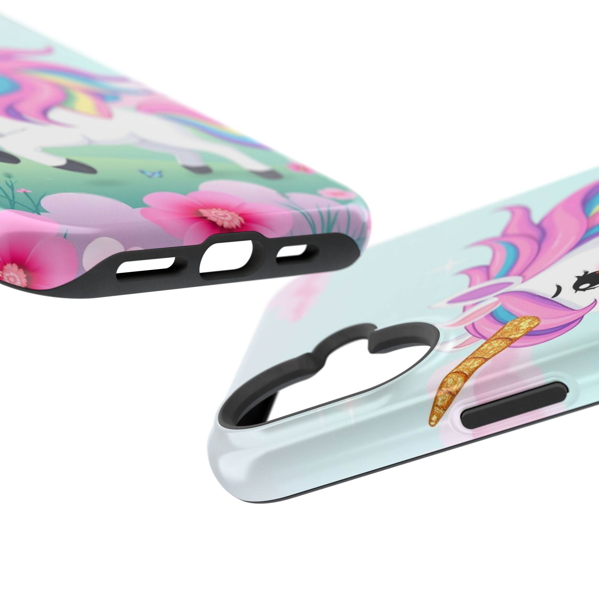 iPhone Rainbow Unicorn Kids Fun Soft iPhone Phone Case Gift Finish · iPhone Case