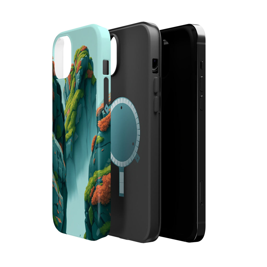 iPhone Moss Covered Rocks Oil Painting Impressionist iPhone Slim · iPhone Case