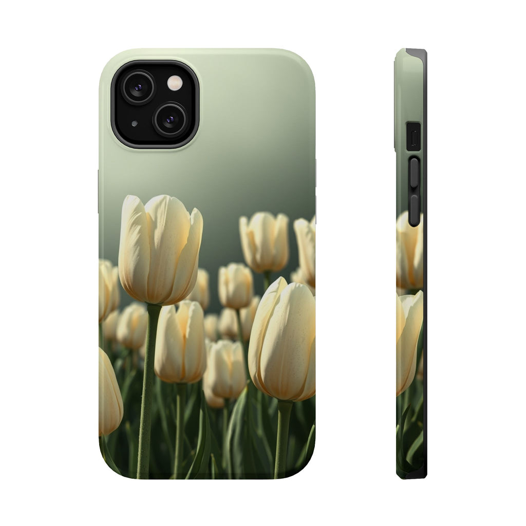 iPhone Tulip Row Serene Design Slim Everyday Designer Case · iPhone Case